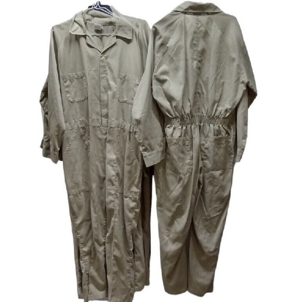 Coveralls Jumpsuit Men's Size 46 Tan Long sleeve